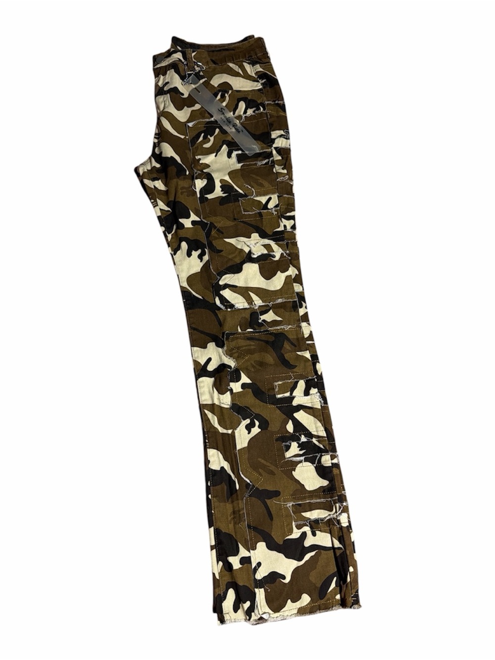 S.L. Fashions Men's Camo Cargo Pants - Olive, Brown, Black, Cream